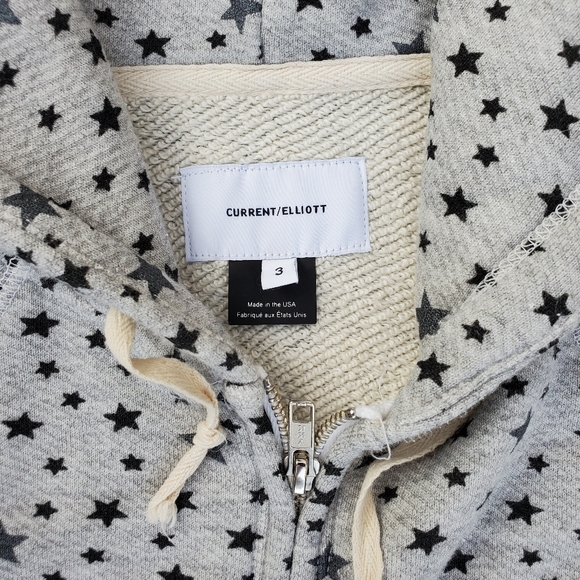 RARE Current Elliott Star Zip Up Hoodie 3 EUC Celestial Galaxy - Picture 6 of 7